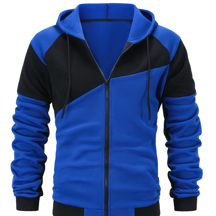 Bryce | Kleurblok Zip-Up Hoodie