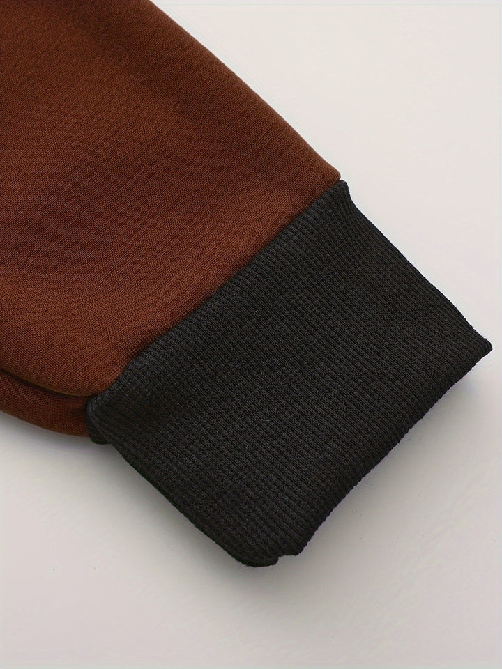 Cedric | Kleurblok Zip-Up Hoodie