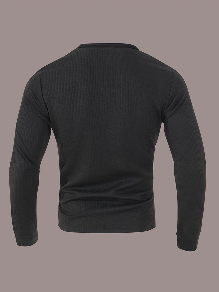 Curtis | Getextureerde Lange Mouwen Henley