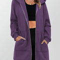 Heather | Lange Hoodie Zip Jacket