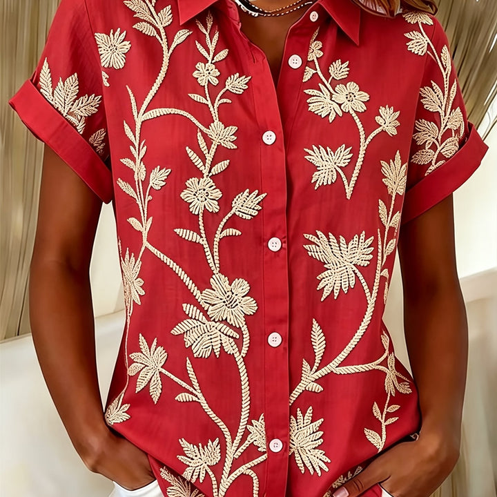 Regina | Botanische Print Shirt