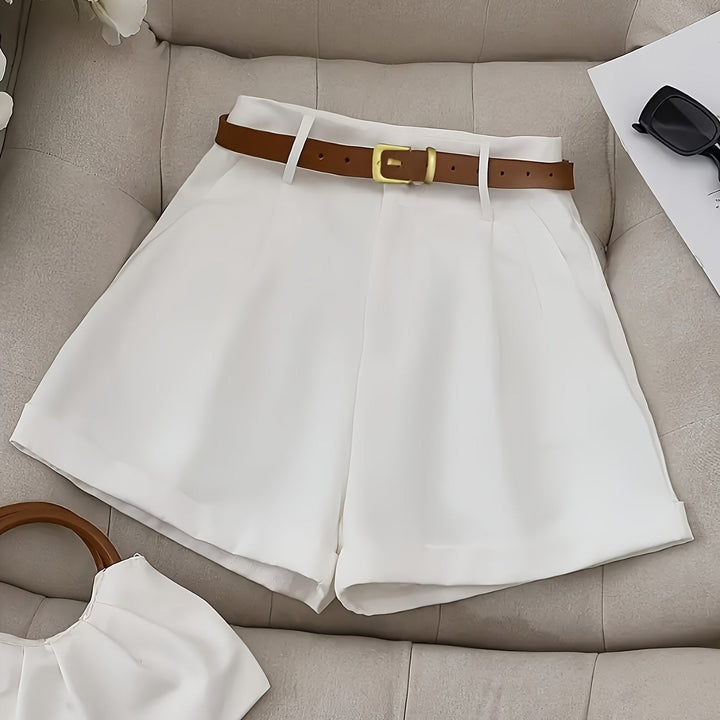 Blythe | Op maat gemaakte Hoge Taille Shorts met Riem