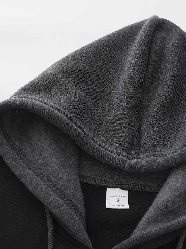 Cedric | Kleurblok Zip-Up Hoodie
