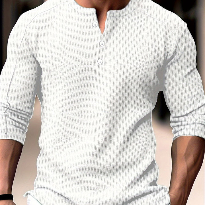 Carson | Getextureerde Lange Mouwen Henley