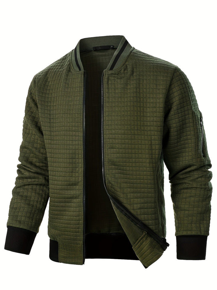 Raymond | Textured Zip-Up Bomberjack