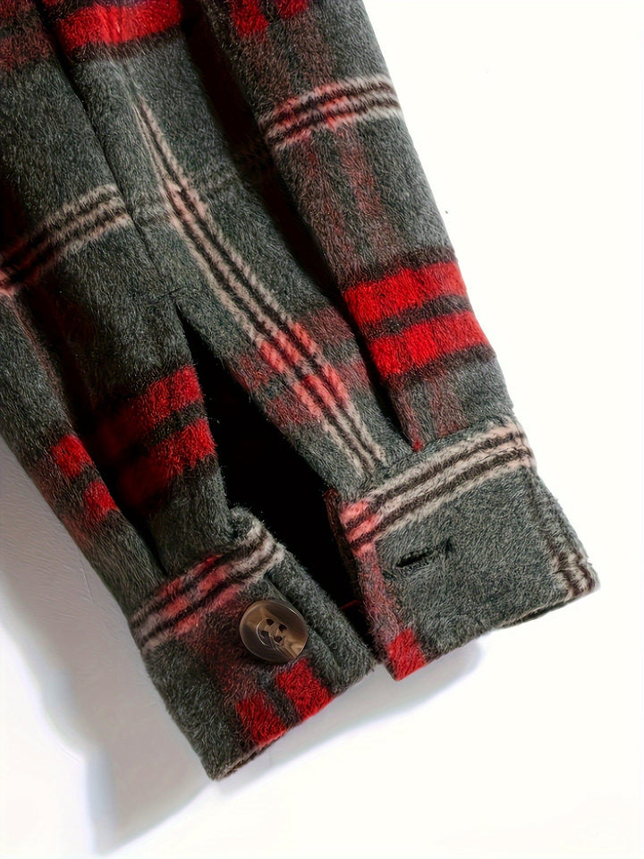 Hollis | Kerst Ruitjes Hoodie Jacket