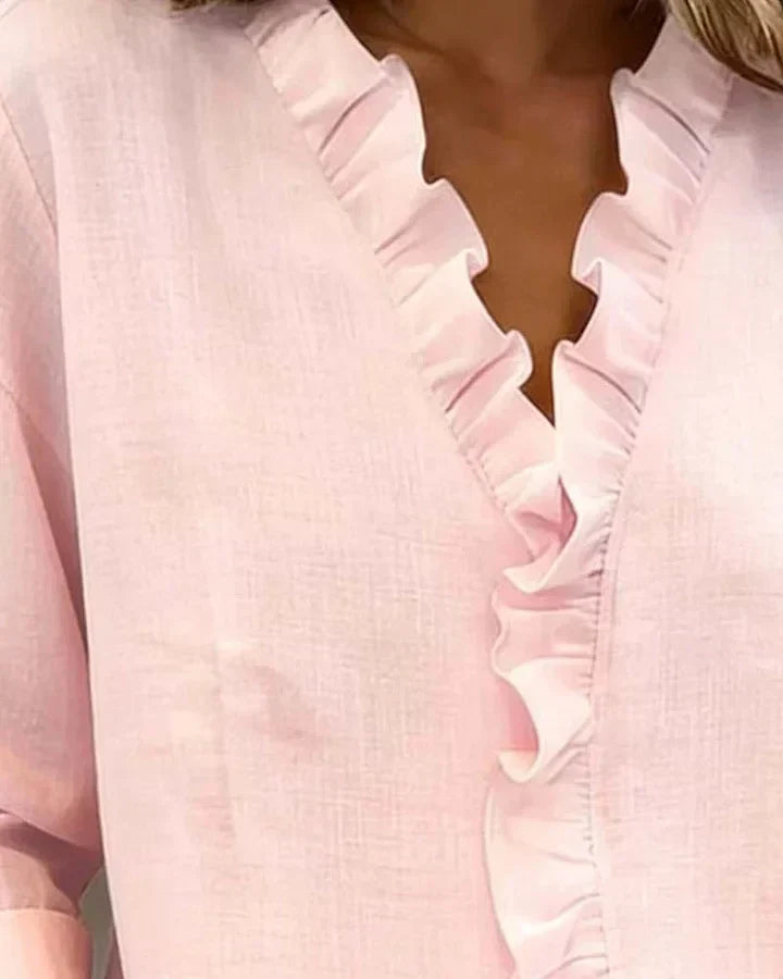 Chloe | Lichtgewicht V-Hals Blouse