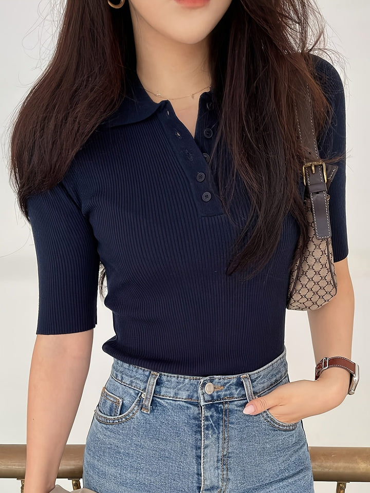 Meredith | Geribbelde Coltop