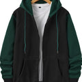Cedric | Kleurblok Zip-Up Hoodie