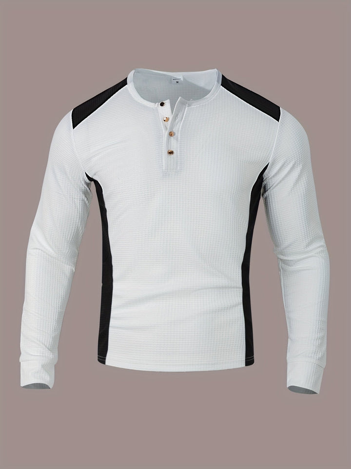 Curtis | Getextureerde Lange Mouwen Henley