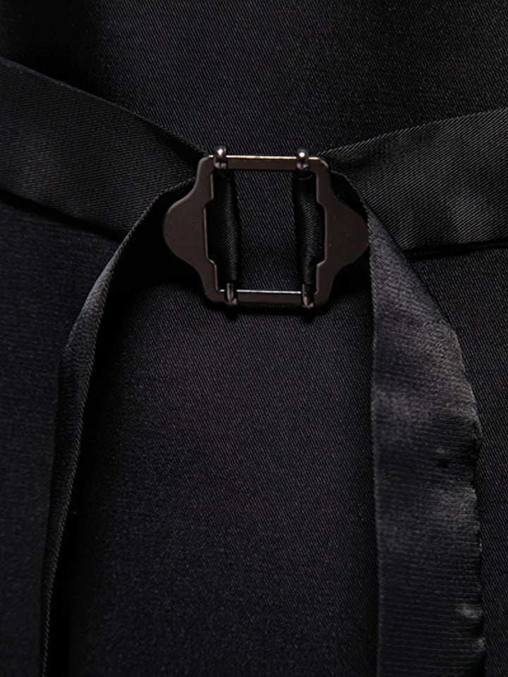 Edmund | Haringbone Effen Gilet