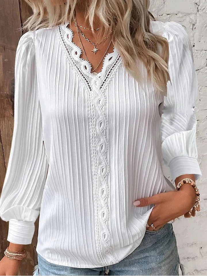 Naomi | Elegante Blouse met Kanten Rand