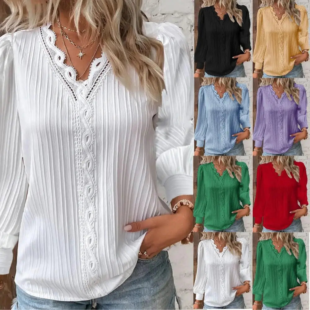 Naomi | Elegante Blouse met Kanten Rand