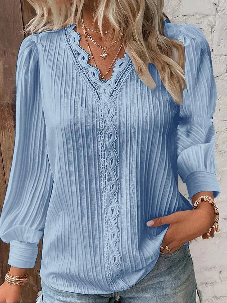 Naomi | Elegante Blouse met Kanten Rand