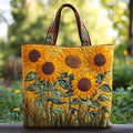 Sharon | Klassieke Zonnebloem Kunst Tote Bag