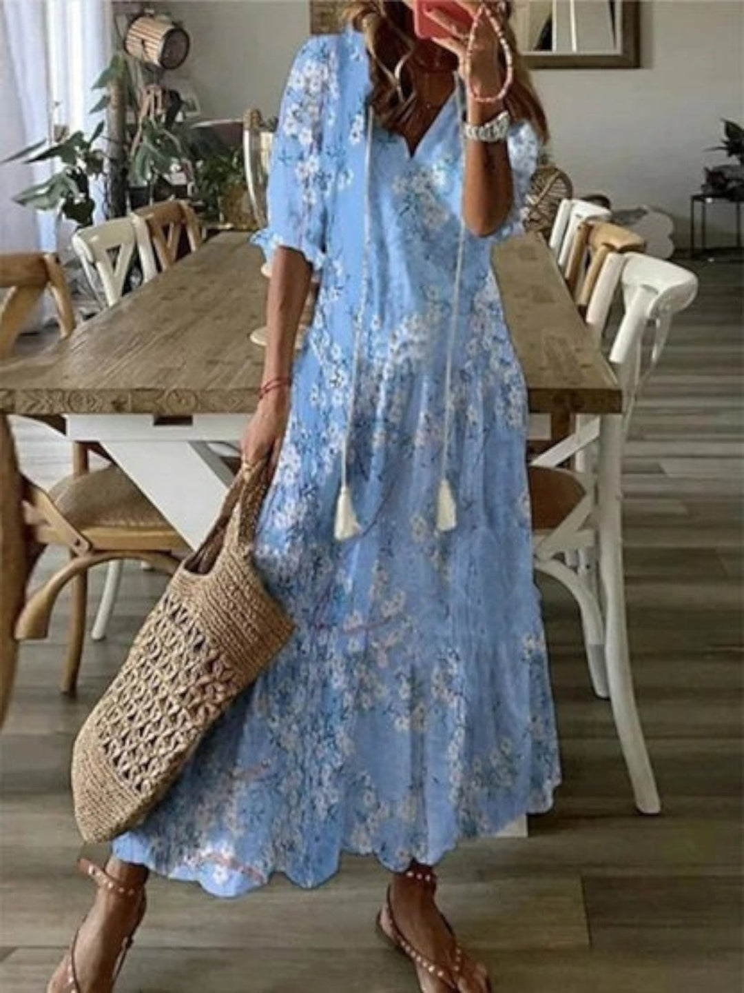 Avery | Boho V-hals Zomerjurk