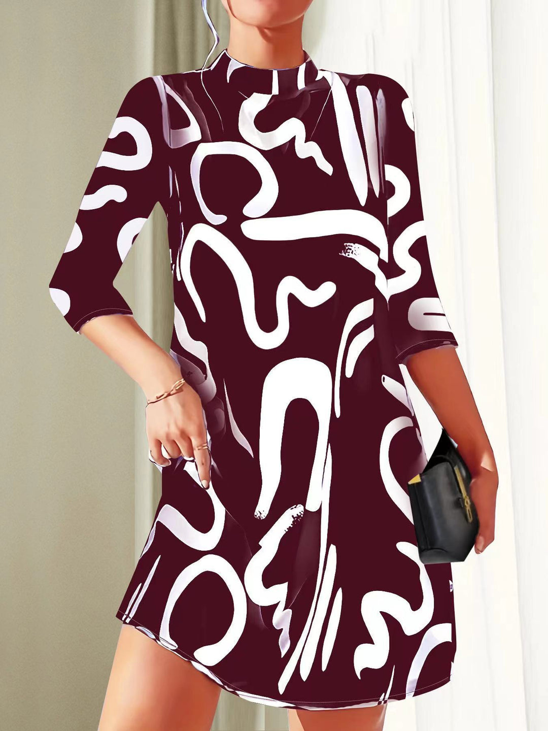 Jessica | Elegante Ronde Hals Jurk