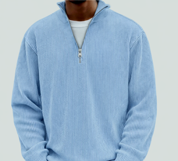 Chase | Stijlvolle Rits Hoge Nek Sweater