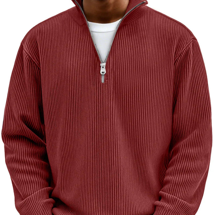 Chase | Stijlvolle Rits Hoge Nek Sweater