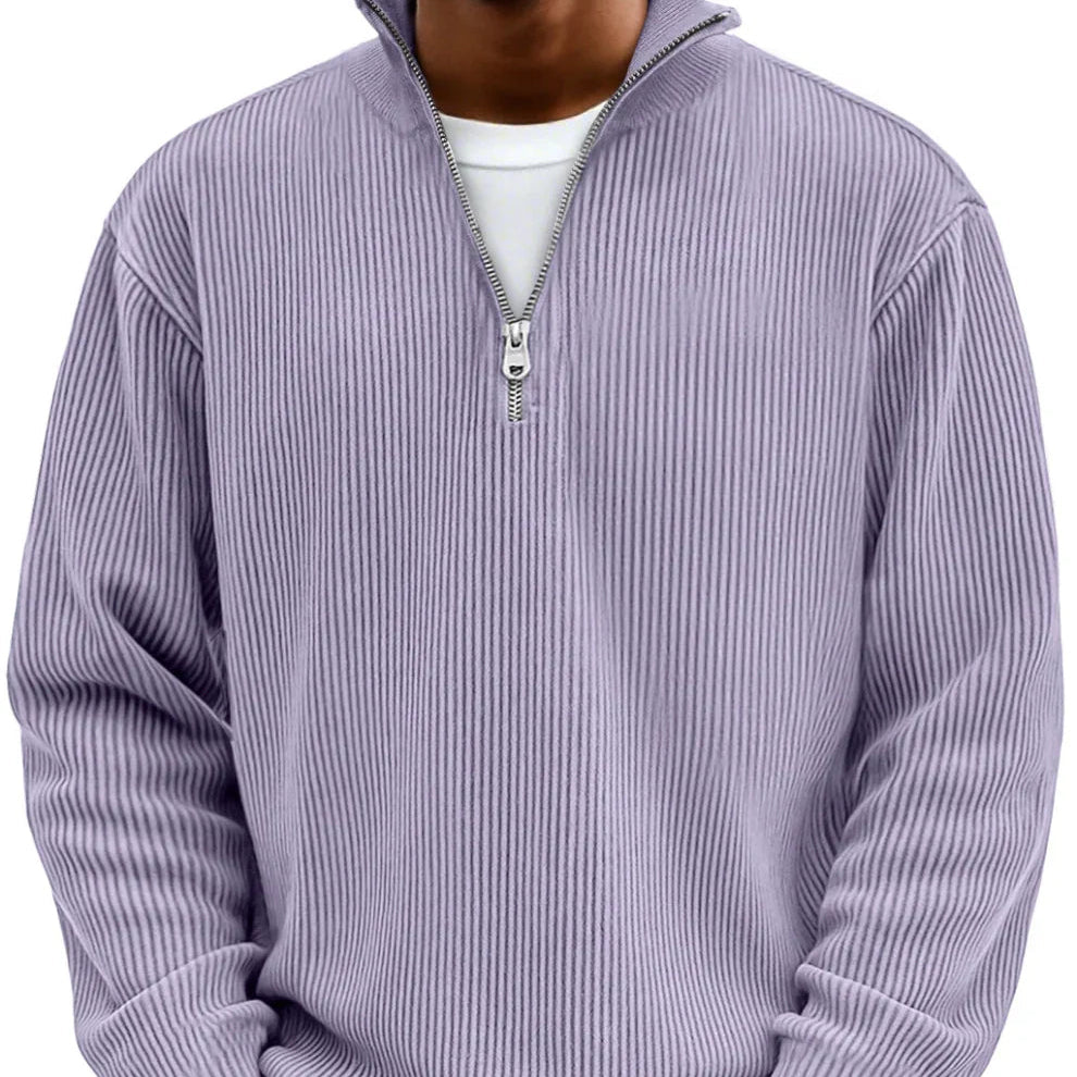 Chase | Stijlvolle Rits Hoge Nek Sweater