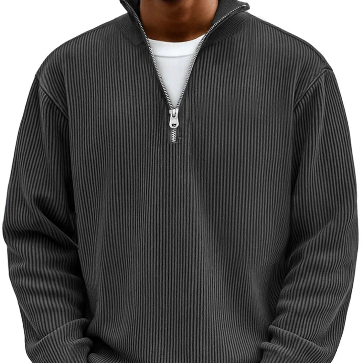 Chase | Stijlvolle Rits Hoge Nek Sweater