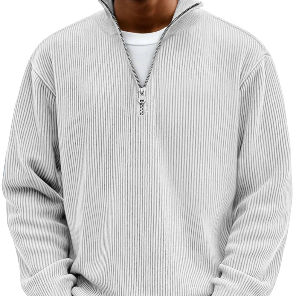 Chase | Stijlvolle Rits Hoge Nek Sweater