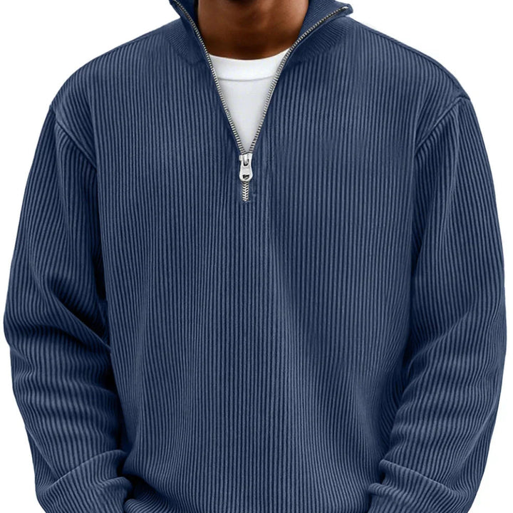 Chase | Stijlvolle Rits Hoge Nek Sweater