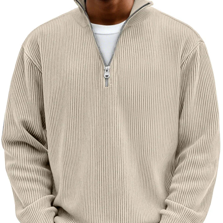 Chase | Stijlvolle Rits Hoge Nek Sweater