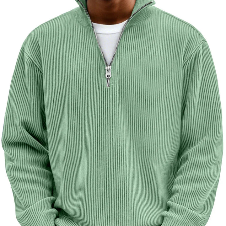Chase | Stijlvolle Rits Hoge Nek Sweater