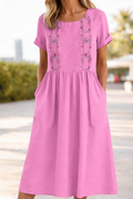 Trixie | Casual Zomer Korte Mouwen Jurk