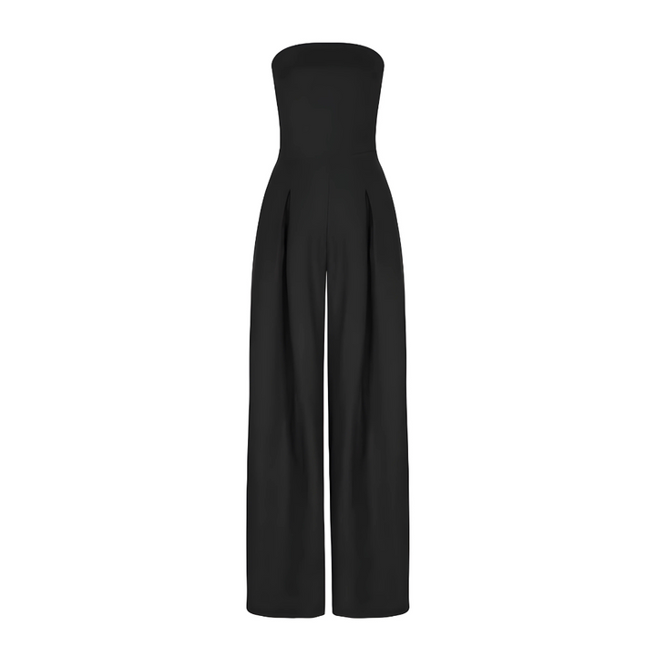 Amilia | Mouwloze Wijde Pijpen Jumpsuit
