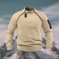 Leonard | Stand-Kraag Kwart-Rit Pullover