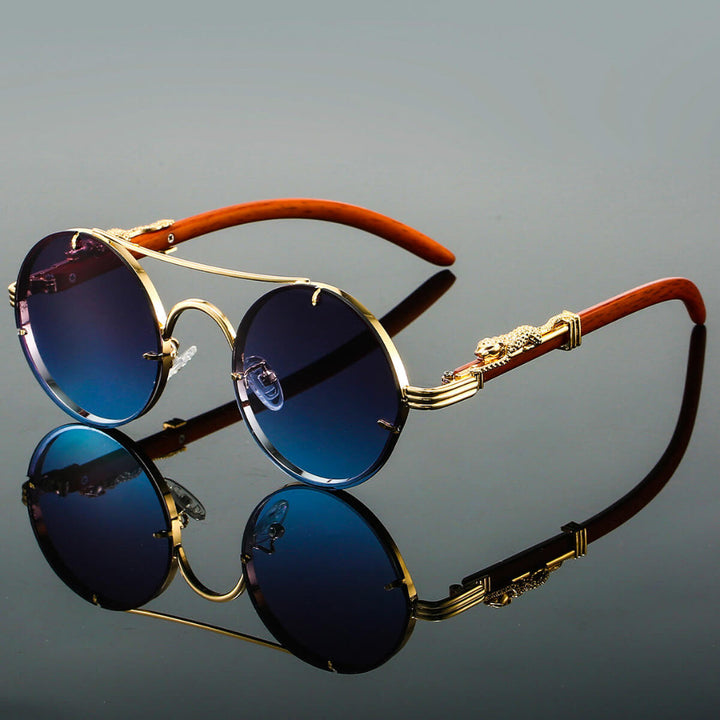 Cayden | Strakke Retro Metalen Ovale Zonnebril