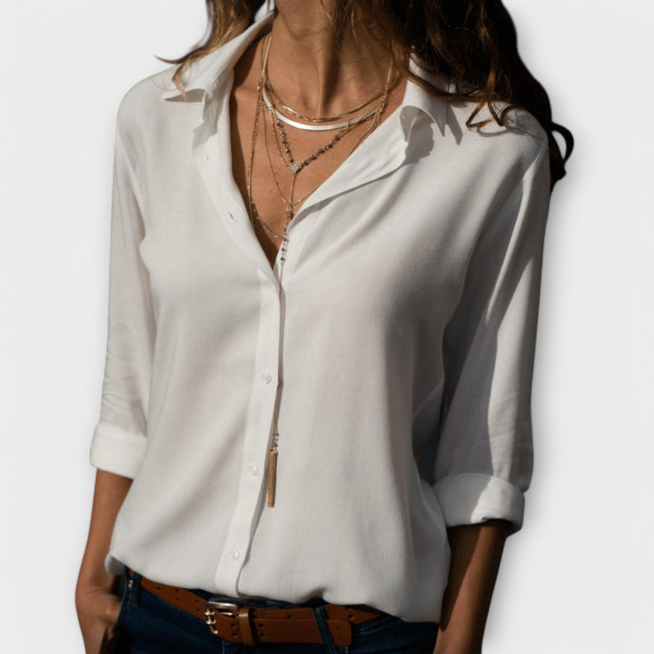 Isla | Verfijnde Knop-Up Blouse