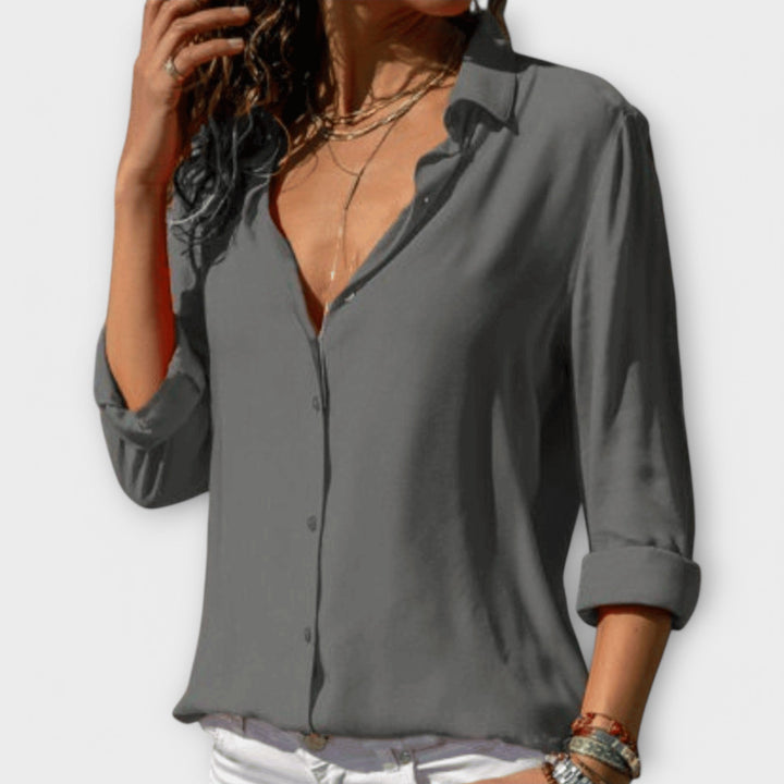 Isla | Verfijnde Knop-Up Blouse