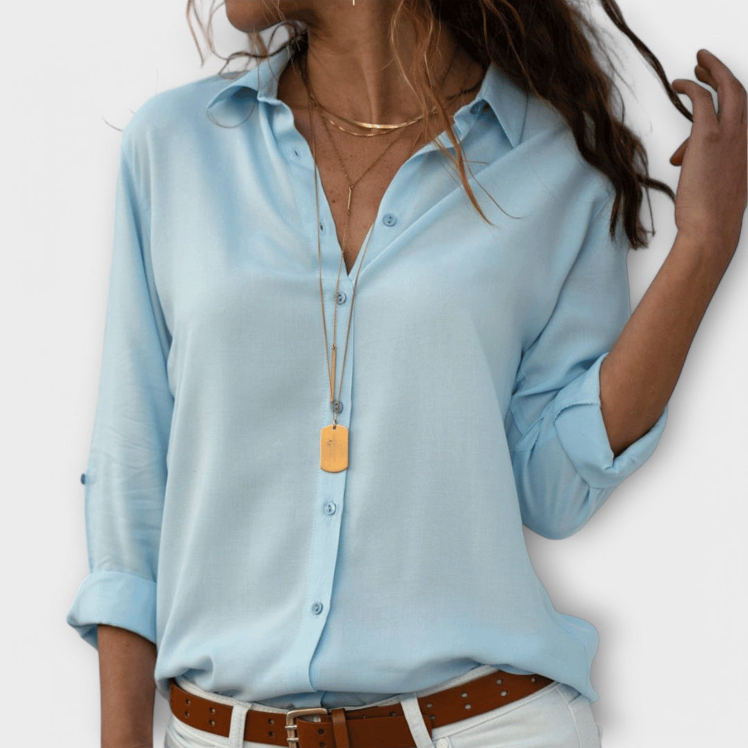 Isla | Verfijnde Knop-Up Blouse