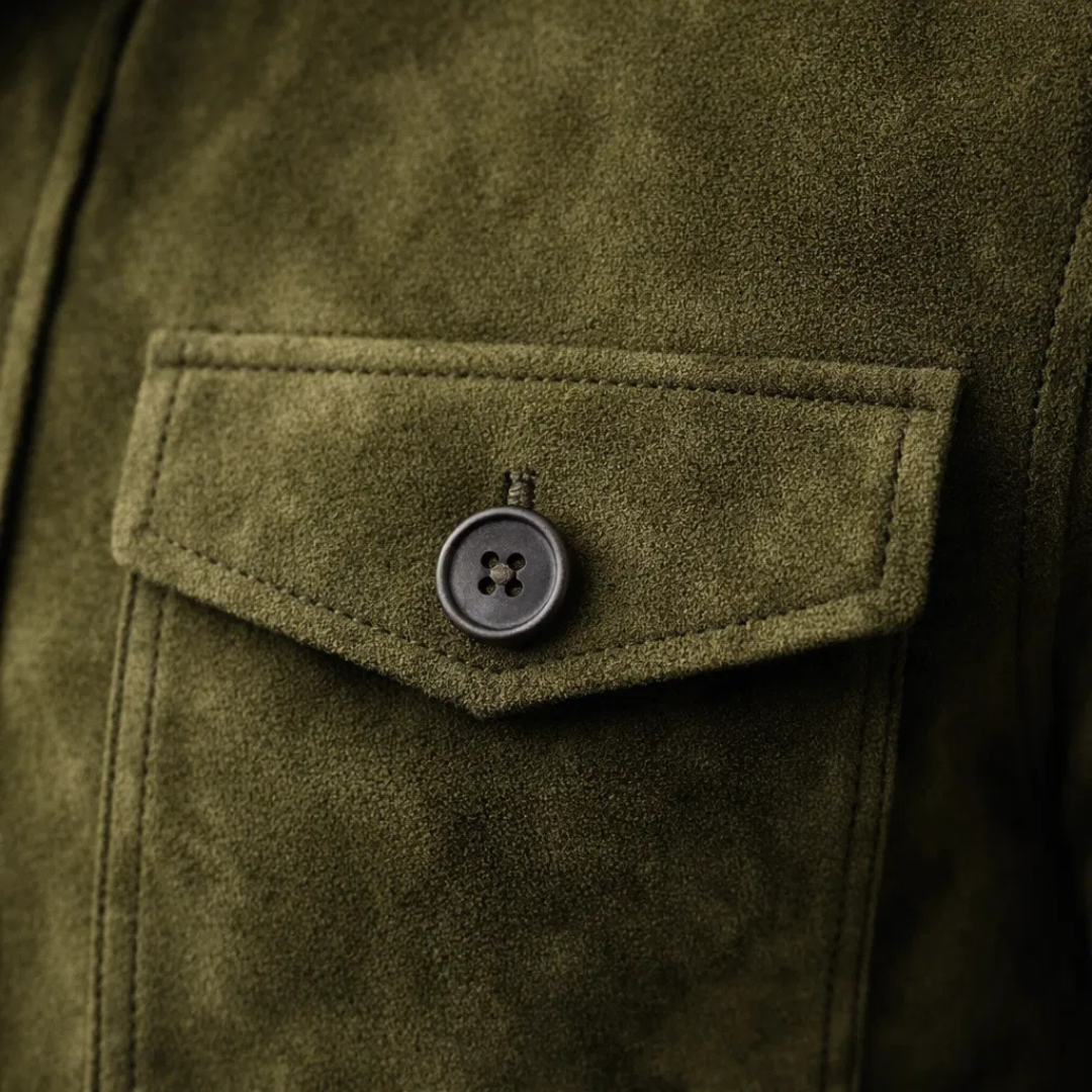 Jacob | Klassieke Suède Pocket Jacket