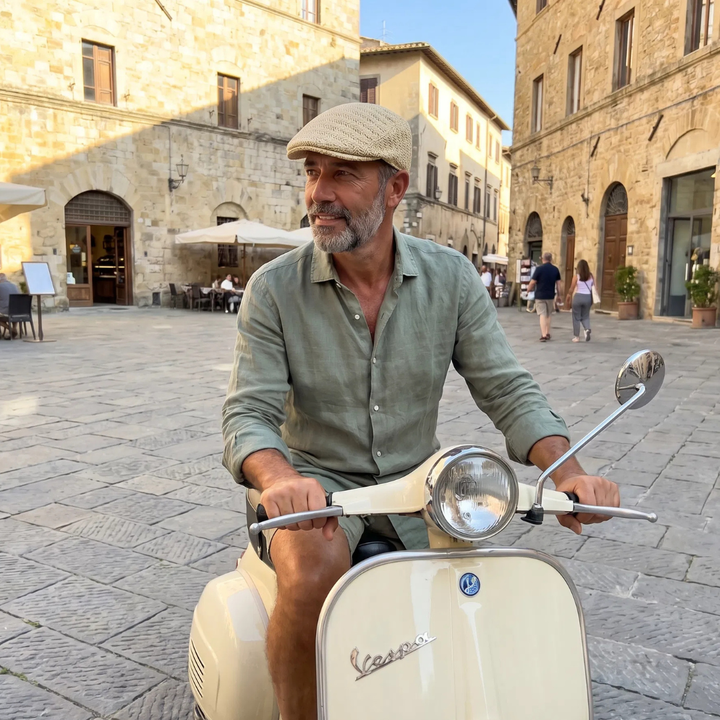 Everett | Geweven Zomer Flat Cap