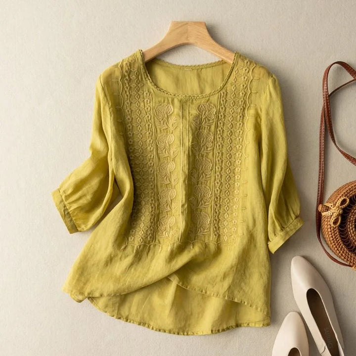 Marisol | Geborduurde Zomerblouse