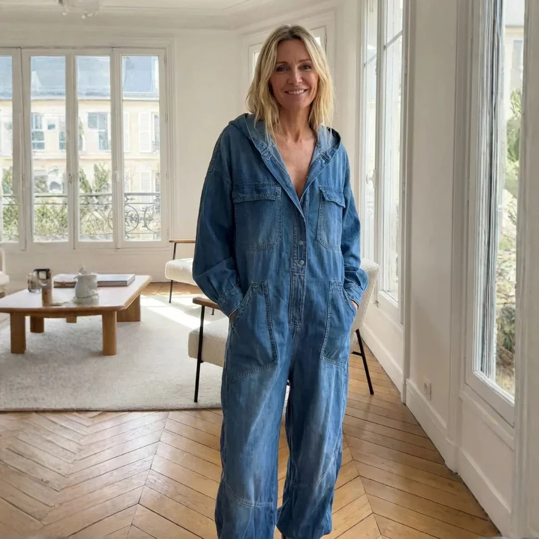 Sierra | Hoodie Jumpsuit met Lange Mouwen