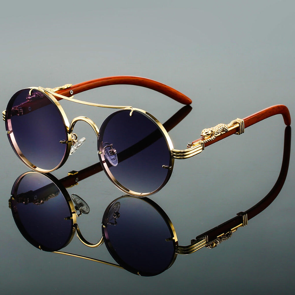 Cayden | Strakke Retro Metalen Ovale Zonnebril