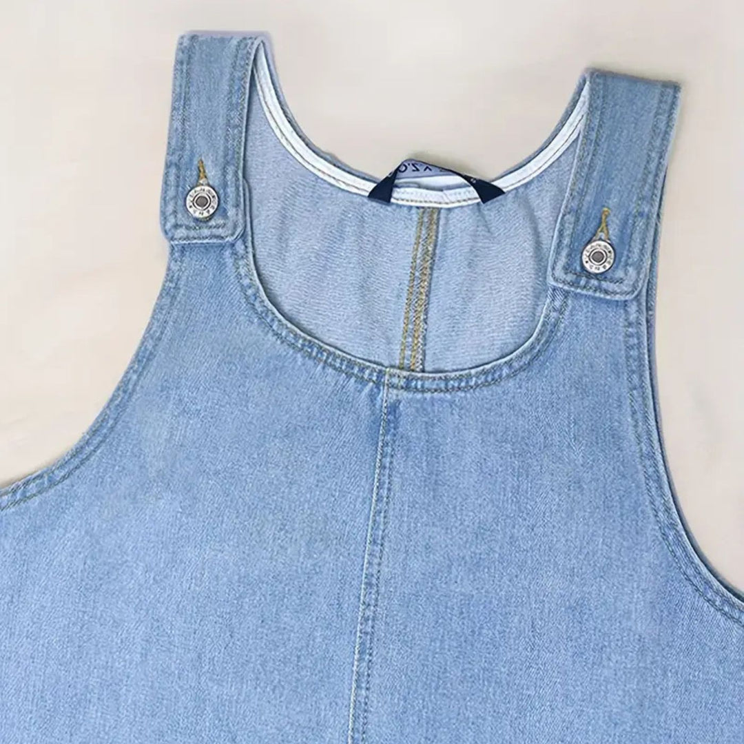 Deby | Comfortabele Mouwloze Denim Jurk