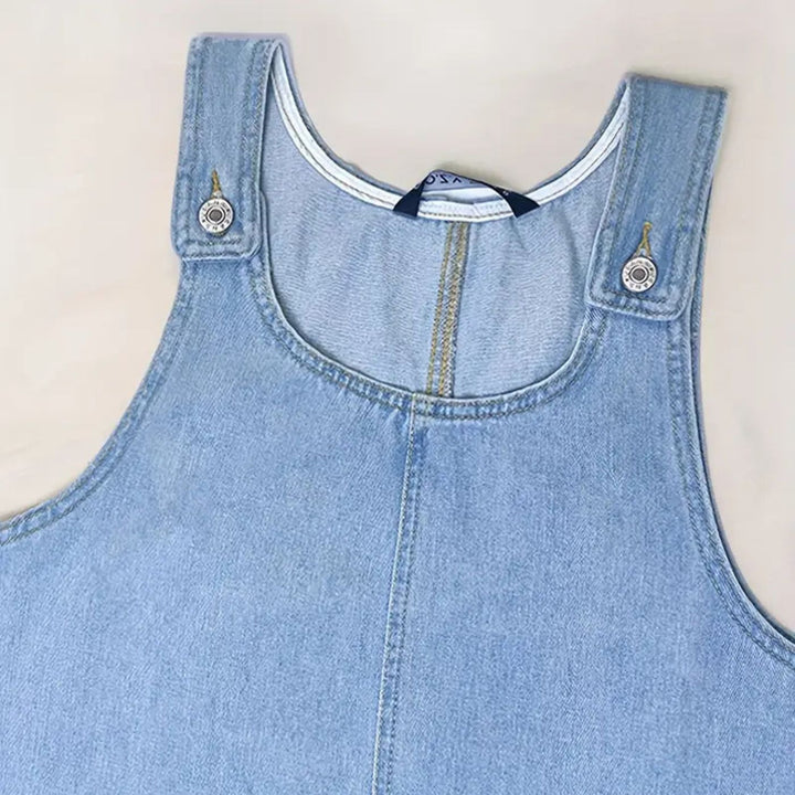 Deby | Comfortabele Mouwloze Denim Jurk