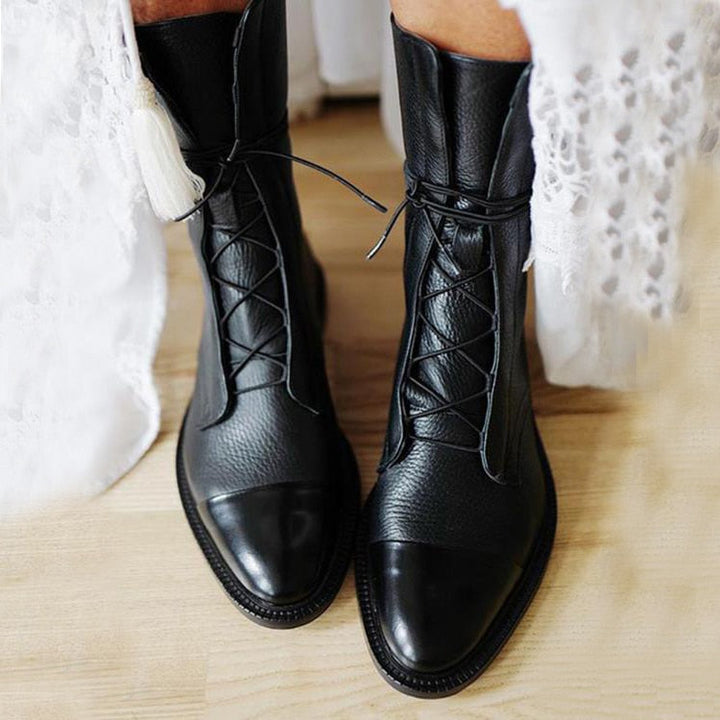 Sophia | Elegante Veterschoenen tot de Enkel