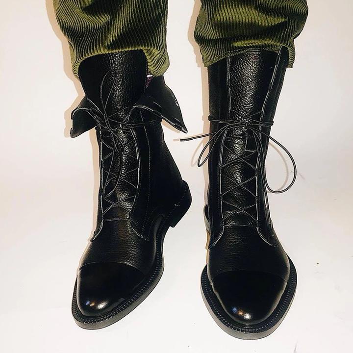 Sophia | Elegante Veterschoenen tot de Enkel