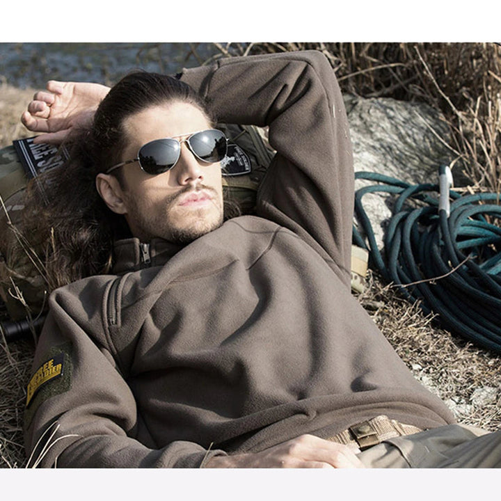 Leonard | Stand-Kraag Kwart-Rit Pullover