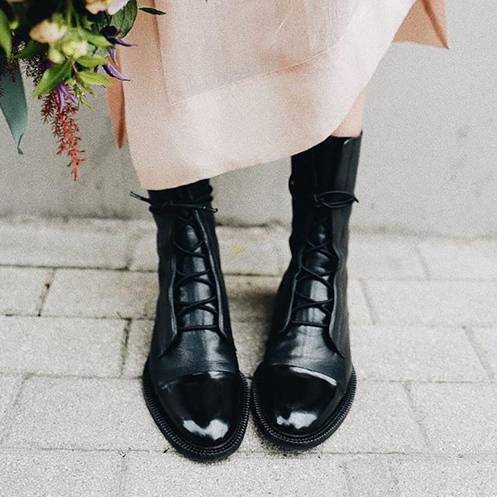 Sophia | Elegante Veterschoenen tot de Enkel