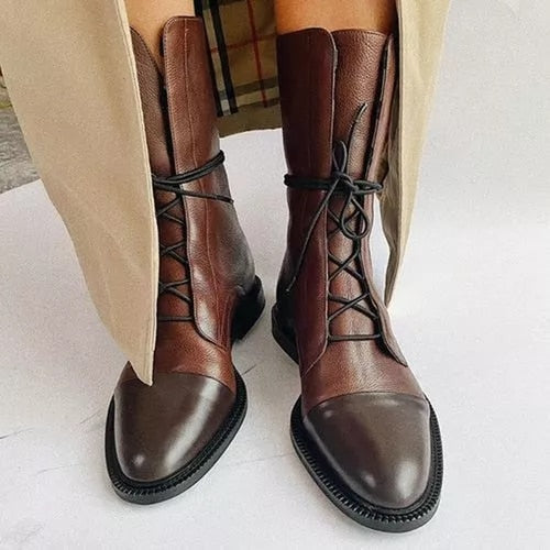 Sophia | Elegante Veterschoenen tot de Enkel