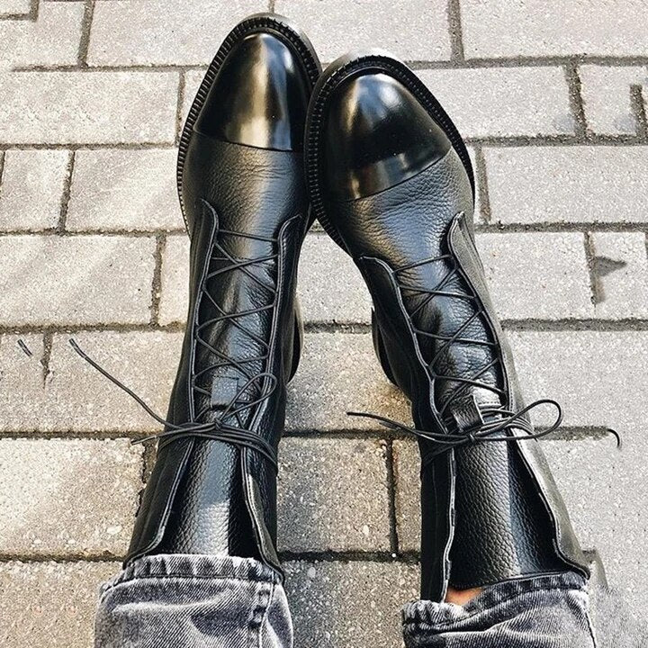 Sophia | Elegante Veterschoenen tot de Enkel