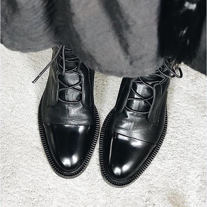 Sophia | Elegante Veterschoenen tot de Enkel